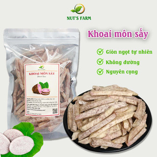 Khoai môn sấy giòn Nut Farm 500g, không đường, ngọt bùi, béo giòn tự nhiên