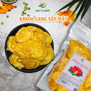 Khoai lang vàng sấy mật ong Nut Farm 500g, lát mỏng, giòn tan