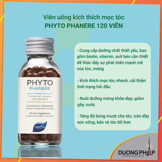 Viên uống hỗ trợ giảm rụng tóc Phyto 120v