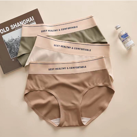 Quần Lót Nữ Đúc Su Thun Lạnh Tàng Hình Thoáng Mát Viền Chữ Sexy Ko Đường May CHIPNU05