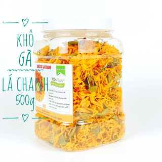 Khô gà lá chanh mềm cay hũ 500g