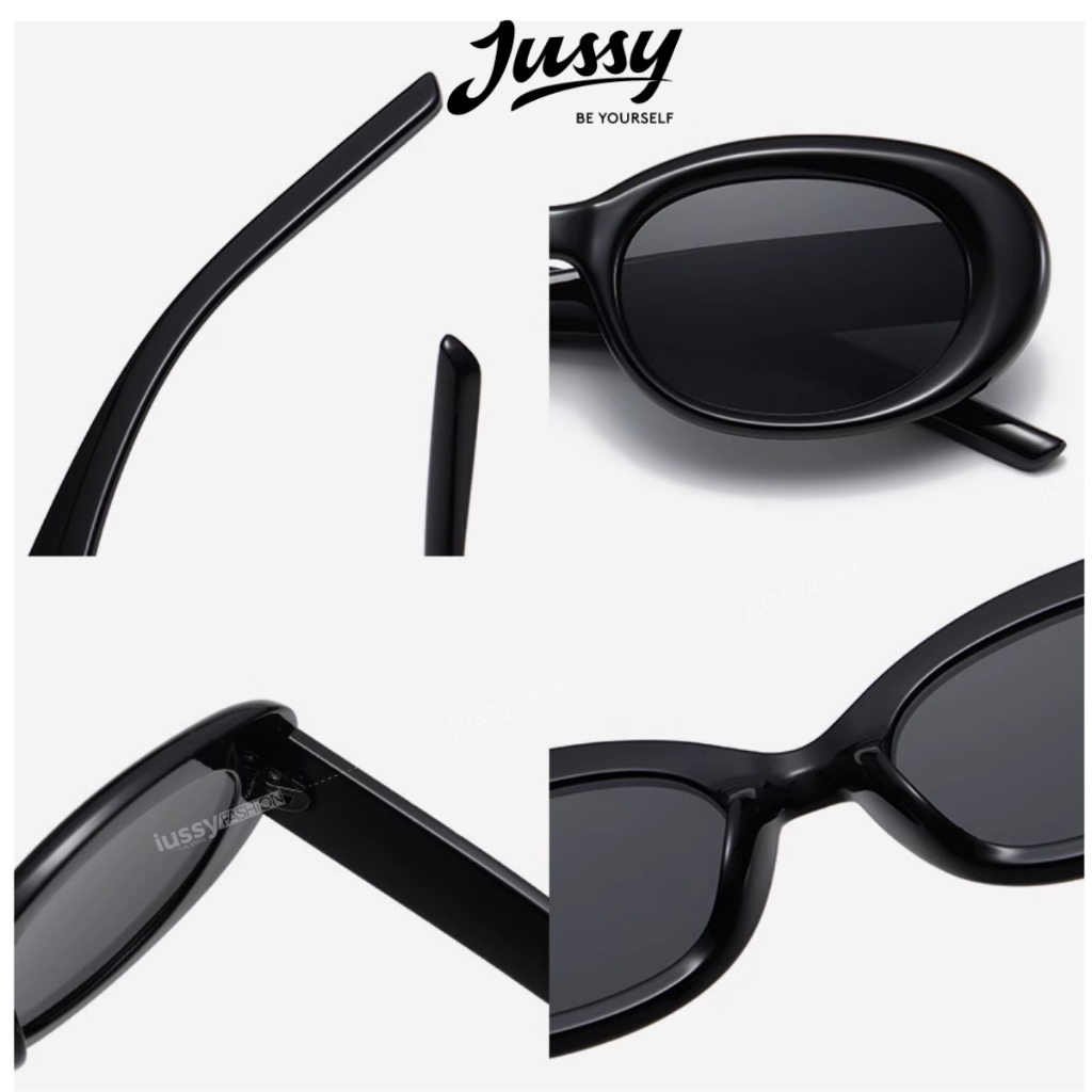 Kính Mát Jennie JMK07 Cao Cấp Jussy Official Kính Gọng Oval Chống Tia Uv Phong Cách Thời Trang Hàn Quốc Cho Nam Và Nữ