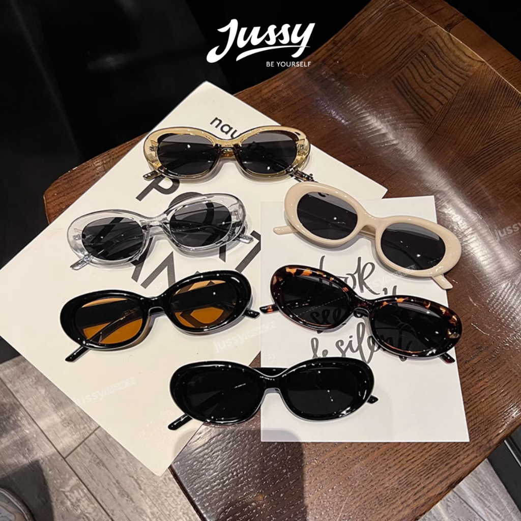 Kính Mát Jennie JMK07 Cao Cấp Jussy Official Kính Gọng Oval Chống Tia Uv Phong Cách Thời Trang Hàn Quốc Cho Nam Và Nữ