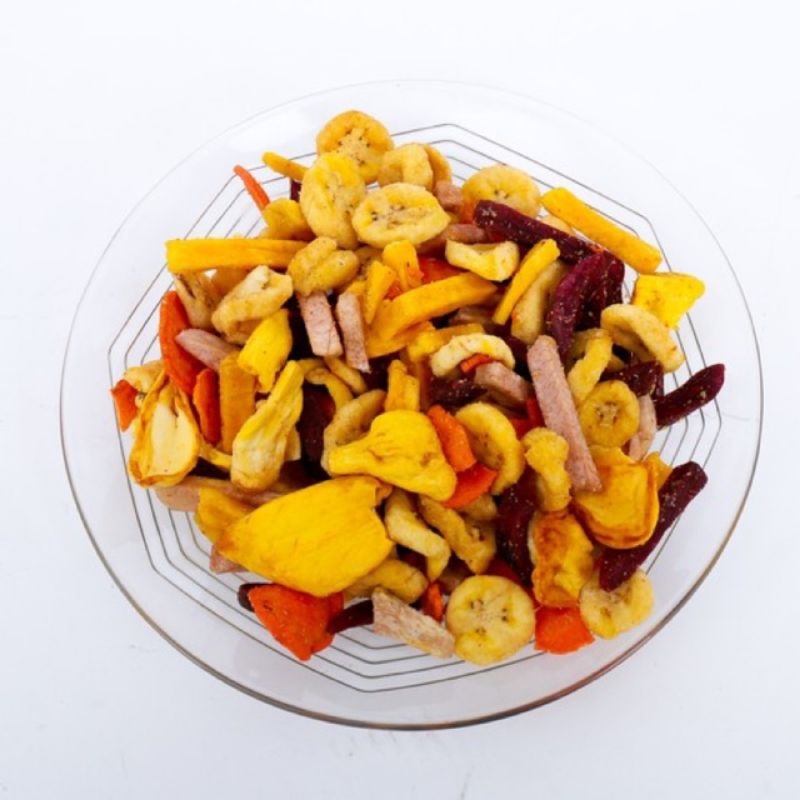 Trái cây sấy, hoa quả sâý, thập cẩm sấy vụn gói 200gr