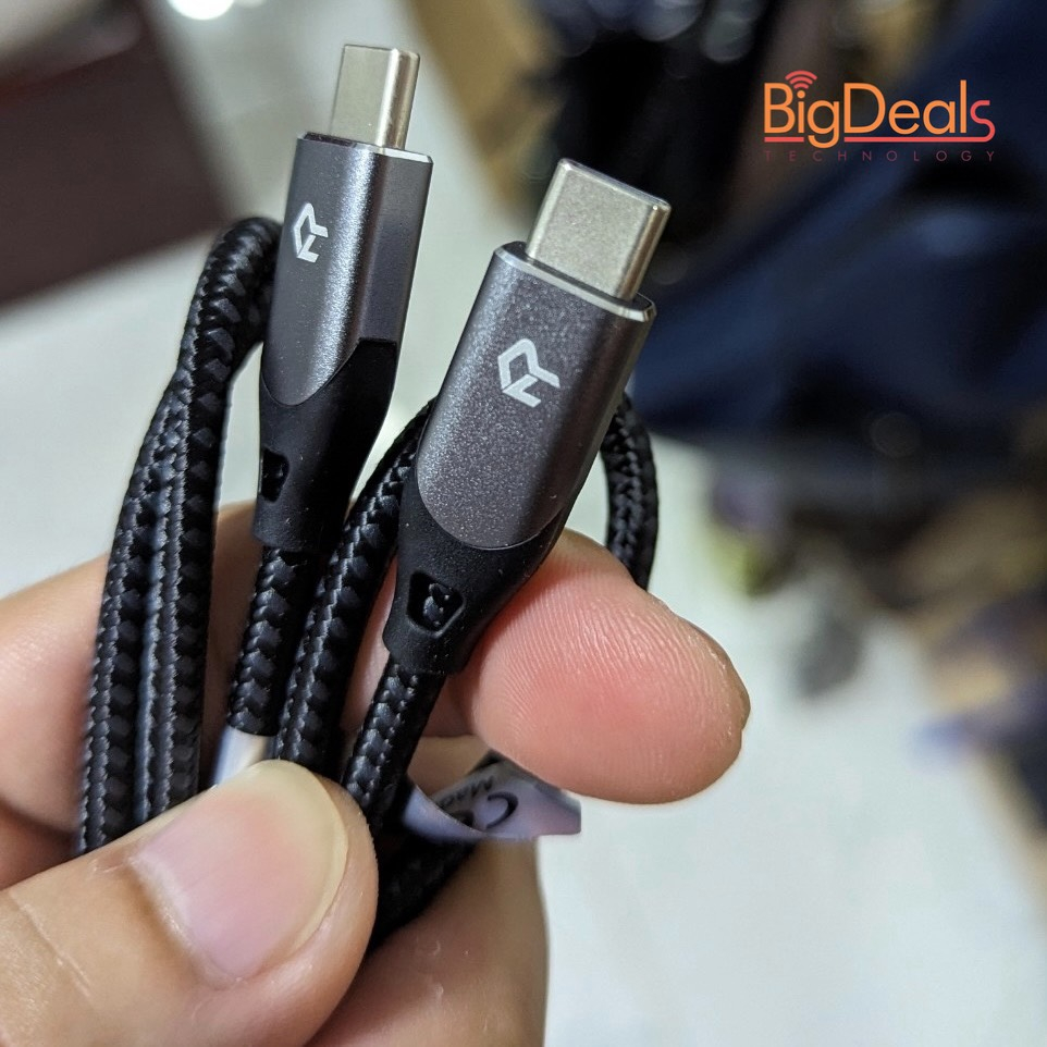 Cáp type C to C RANKIE 100W, 1.8M, chính hãng, BigDeals VN