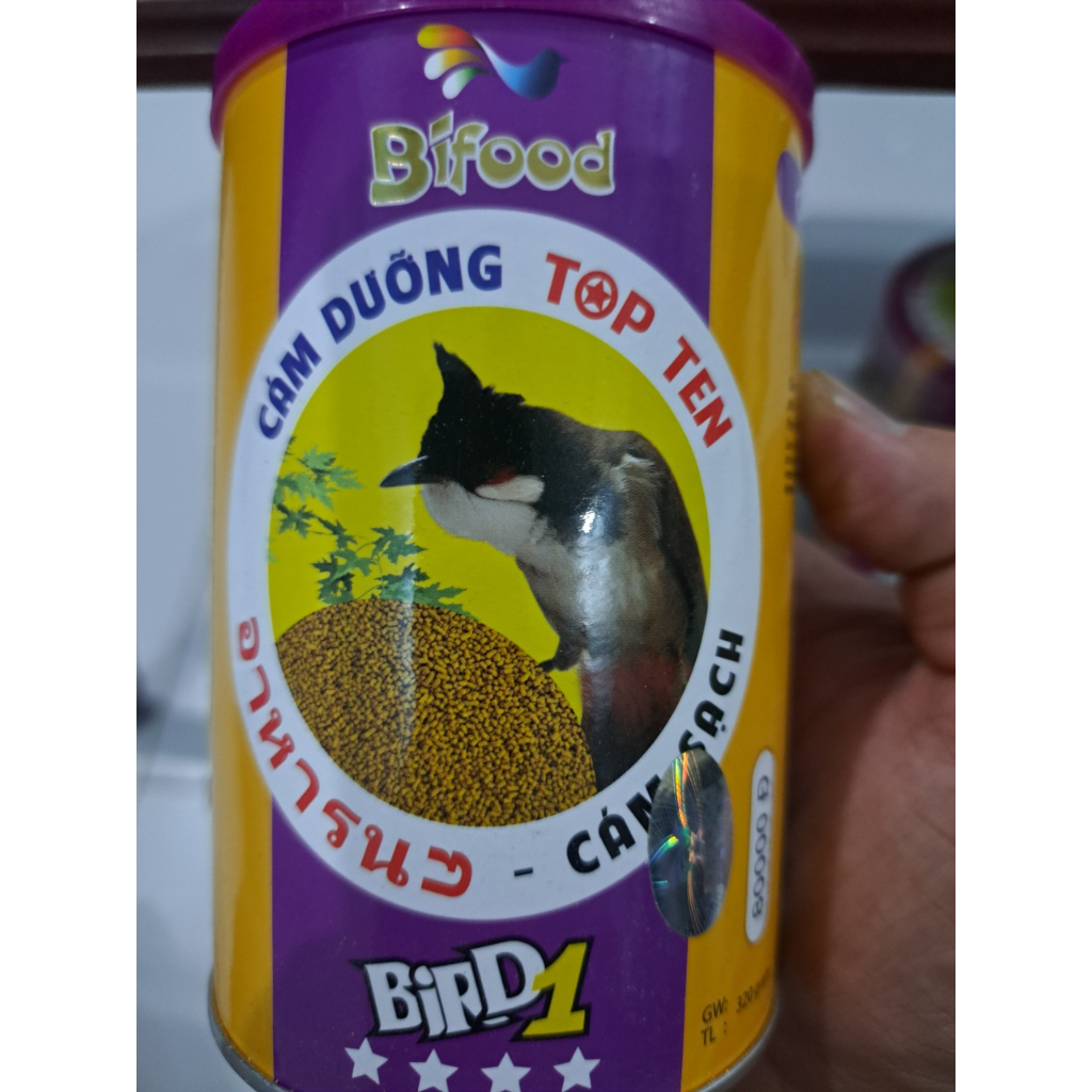 Thức ăn chim chào mào Bifood cám dưỡng chim và cám đấu đạm cao hủ 320gr chim hót hay tăng lực dẻo dai