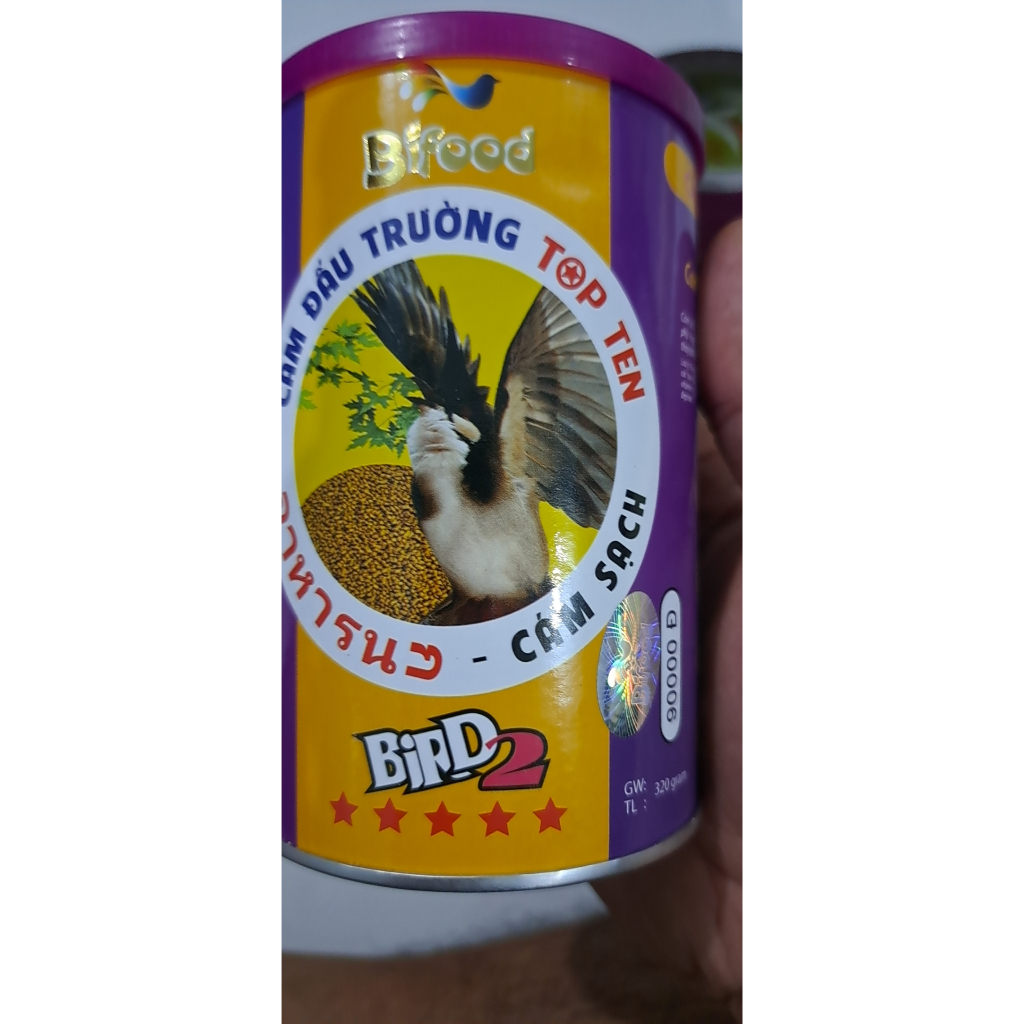 Thức ăn chim chào mào Bifood cám dưỡng chim và cám đấu đạm cao hủ 320gr chim hót hay tăng lực dẻo dai