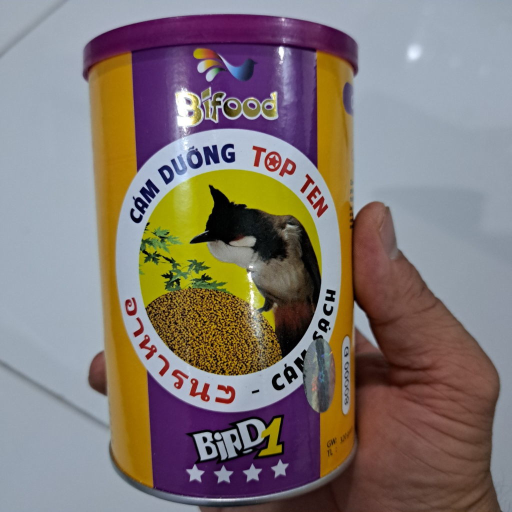 Thức ăn chim chào mào Bifood cám dưỡng chim và cám đấu đạm cao hủ 320gr chim hót hay tăng lực dẻo dai