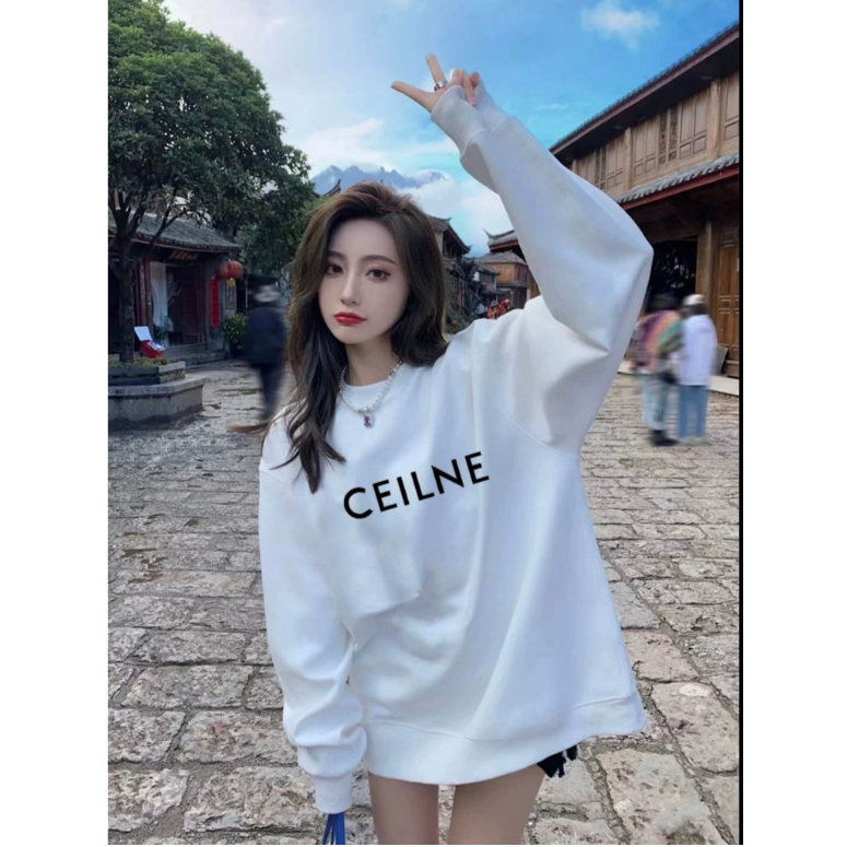 Áo sweater CEILNE chính hãng khoác nỉ cao cấp unisex, Áo swt CEILNE nam nữ form rộng Hight Bar store