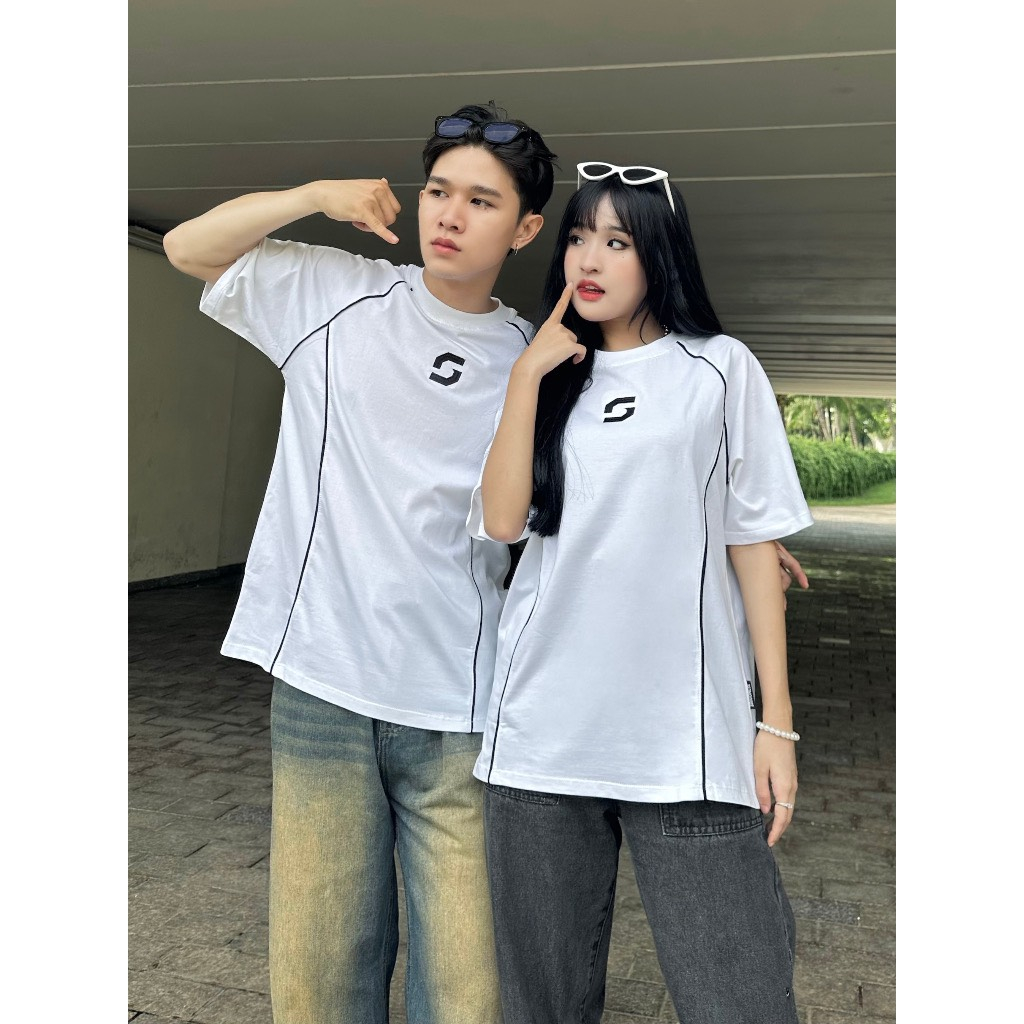 Áo Thun Raglan SAIGONESE Cotton Phối Line Unisex 4 Màu-AP2023