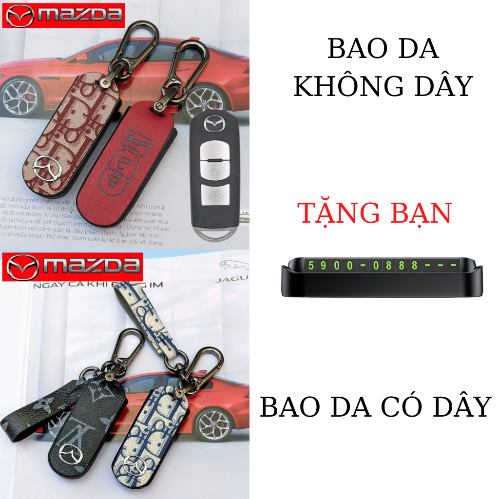 Bao Da Chìa Khóa Mazda 3 Mazda 6,Mazda cx5,Mazda cx8,Mazda cx9
