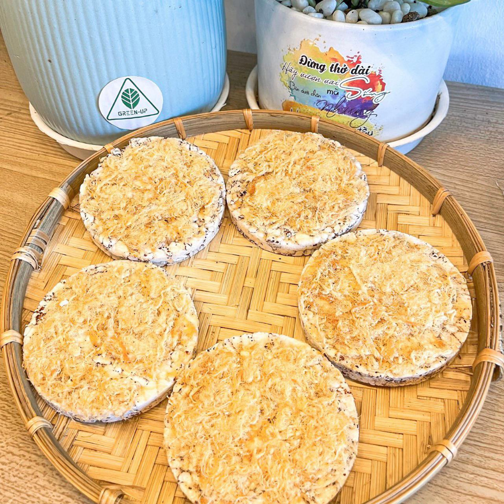 Bánh gạo lứt PHỦ CHÀ BÔNG Lứt Farm