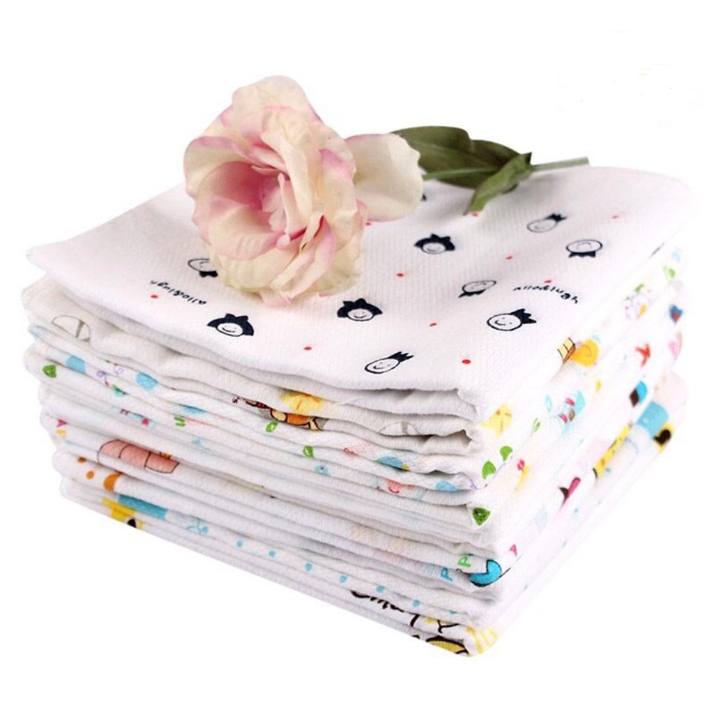 Set 10 Khăn Xô Sữa sợi tre 1 túi nhiều họa tiết Cho Bé Trai/ Bé Gái