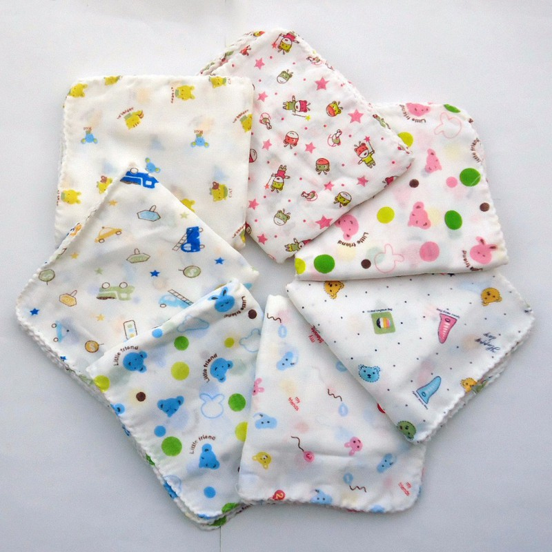 Set 10 Khăn Xô Sữa sợi tre 1 túi nhiều họa tiết Cho Bé Trai/ Bé Gái