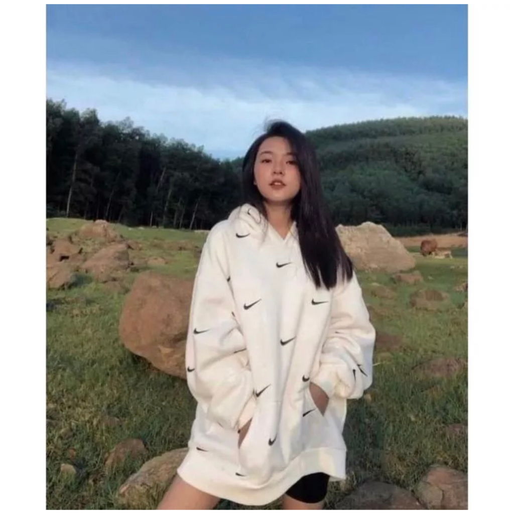 Áo hoddie NlKE Vải Nỉ Hàng Chuẩn Đẹp-Áo hoddie Vải Nỉ Dày Dặn Cao Cấp