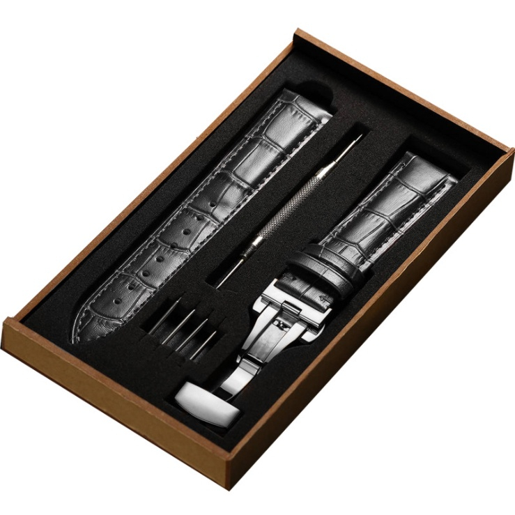 Dây đeo đồng hồ bằng da bò thật, da cá sấu thật