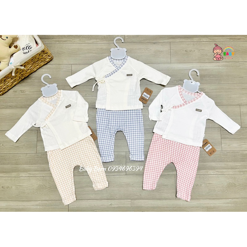 Cookie - Bộ cotton thu đông cúc lệch, mềm, êm an toàn cho bé COO23081