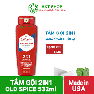 Tắm gội 2in1 Old Spice Hair + Body wash 532ml - Nhập khẩu từ Mỹ giá tốt