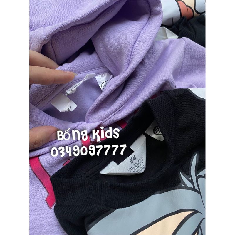 Áo Nỉ Bé Gái & Bé Trai In Hình HaM