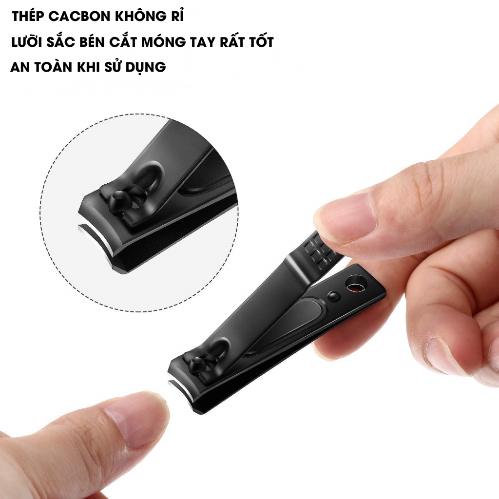 BẤM MÓNG TAY THÉP CACBON KHÔNG RỈ TIỆN LỢI, BẤM MÓNG TAY CẮT MÓNG TIỆN DỤNG.