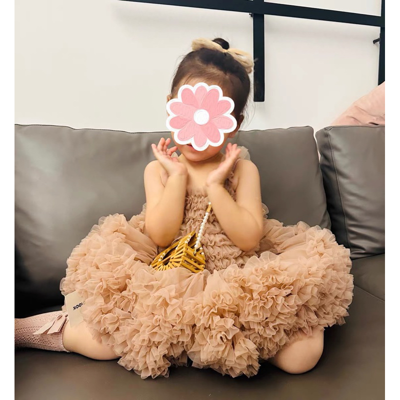 VÁY CÔNG CHÚA ĐẦY THÁNG THÔI NÔI DỰ TIỆC CHO BÉ GÁI