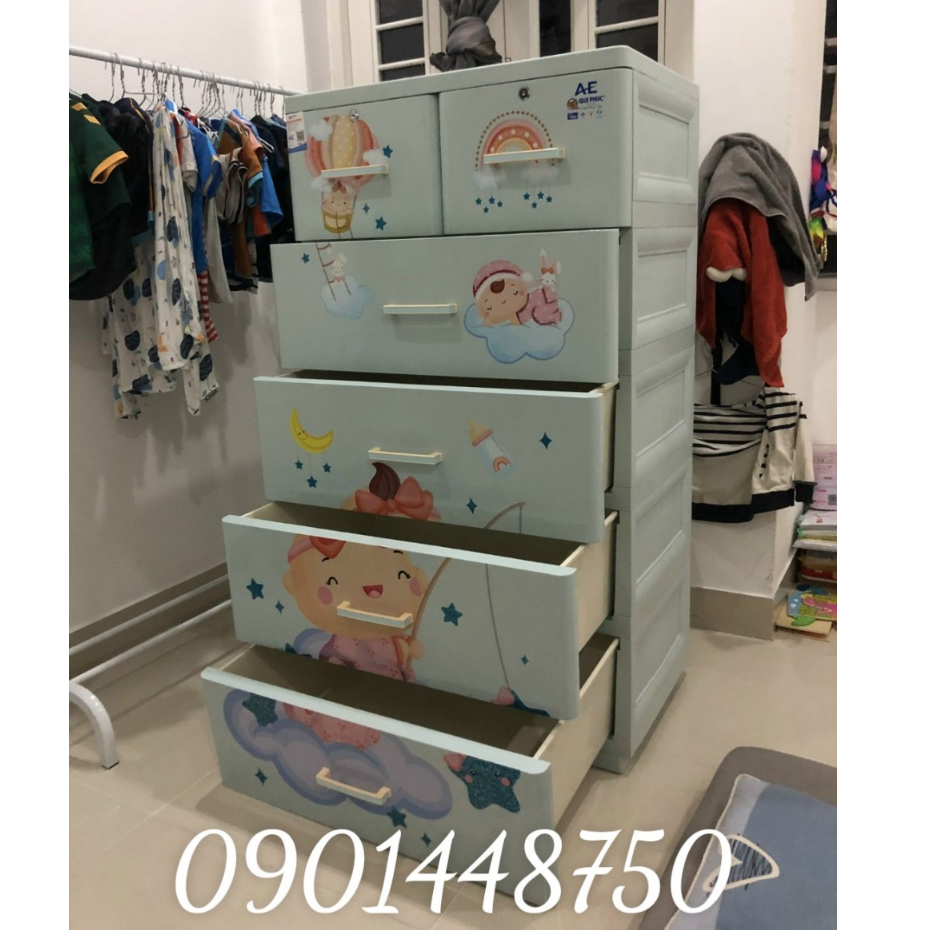 TỦ NHỰA QUI PHÚC AE NGANG 71CM- SÂU 50,5 CM- CAO 1,31M.