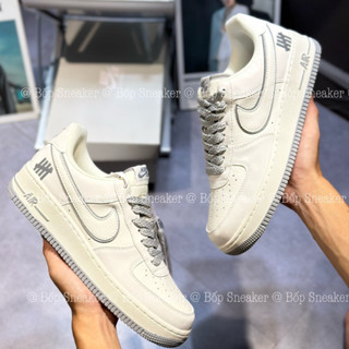 Giày thể thao AF1 low kem be xám phụ kiện bút custom, Giày thể thao nam nữ AF1 vệt xám full box hot trend 2023