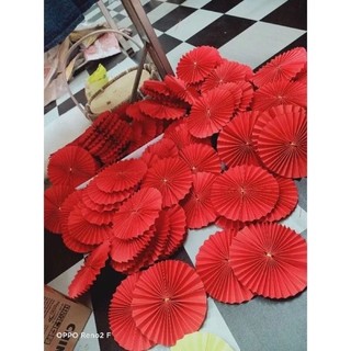 Quạt giấy trang trí tết