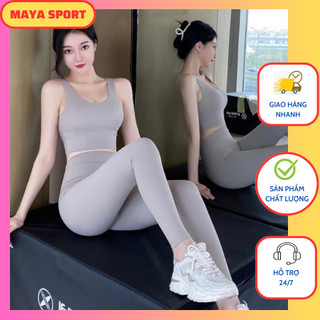 Set Đồ Tập Thể Thao Gym Yoga Cao Cấp - Đồ tập gym yoga chạy bộ thể thao Maya Sport