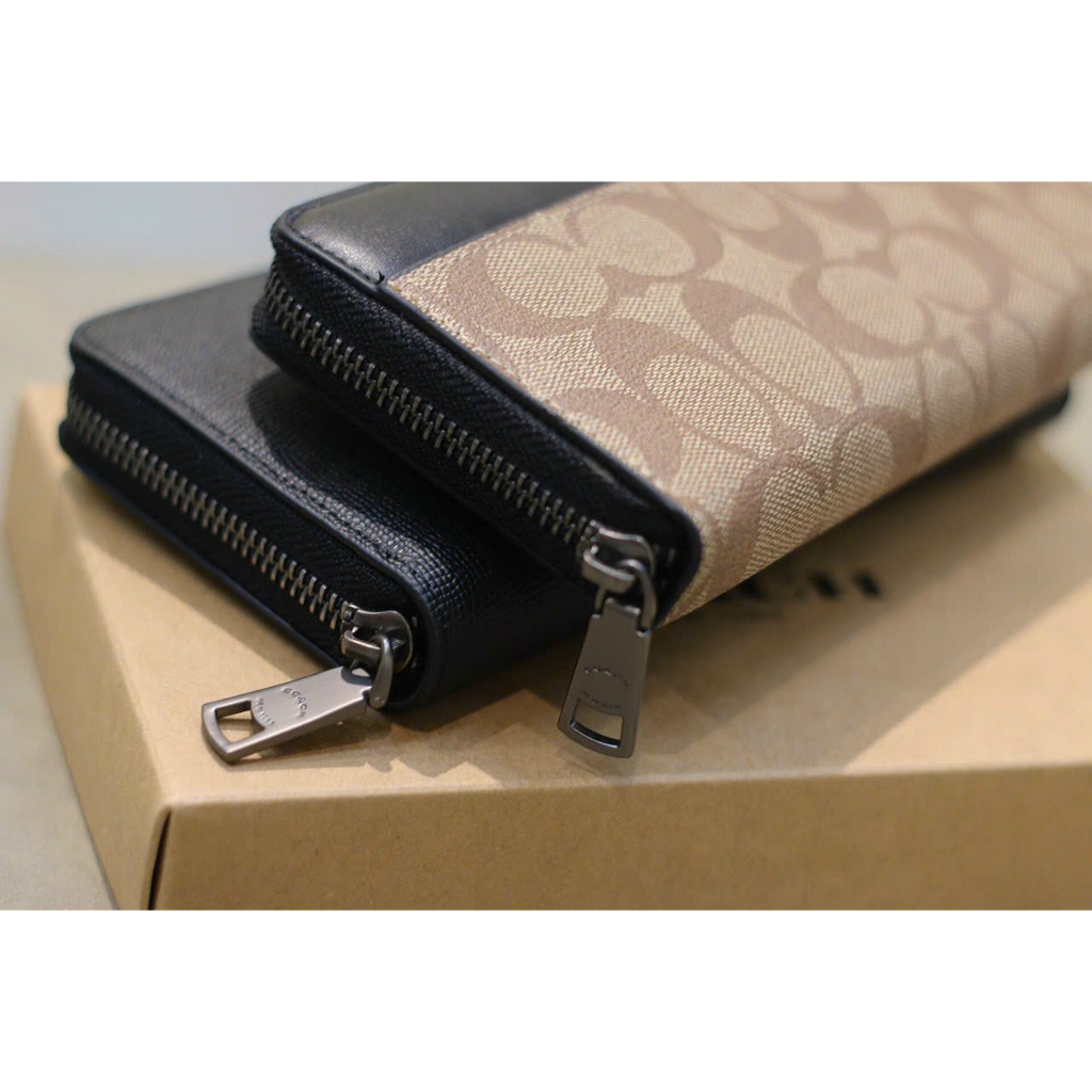 Ví dài Coach da thật hàng xuất dư