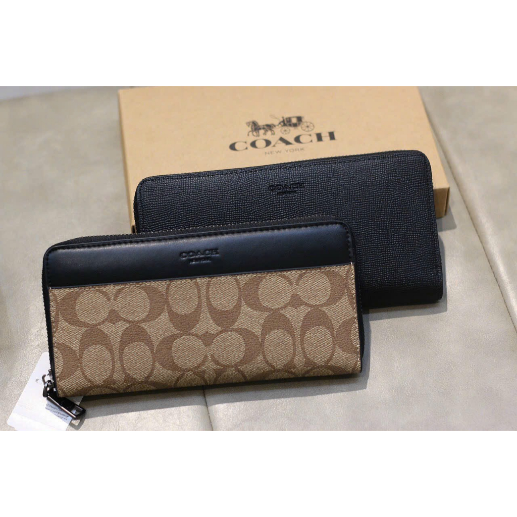 Ví dài Coach da thật hàng xuất dư