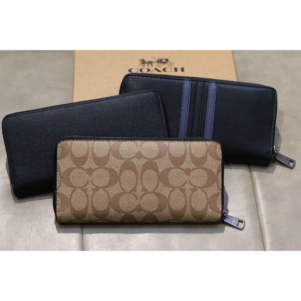 Ví dài Coach da thật hàng xuất dư
