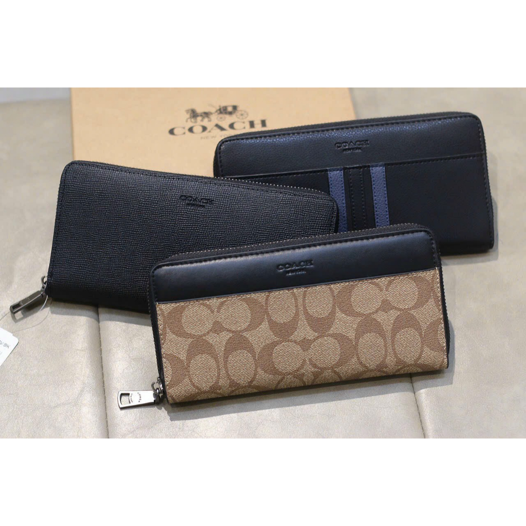 Ví dài Coach da thật hàng xuất dư