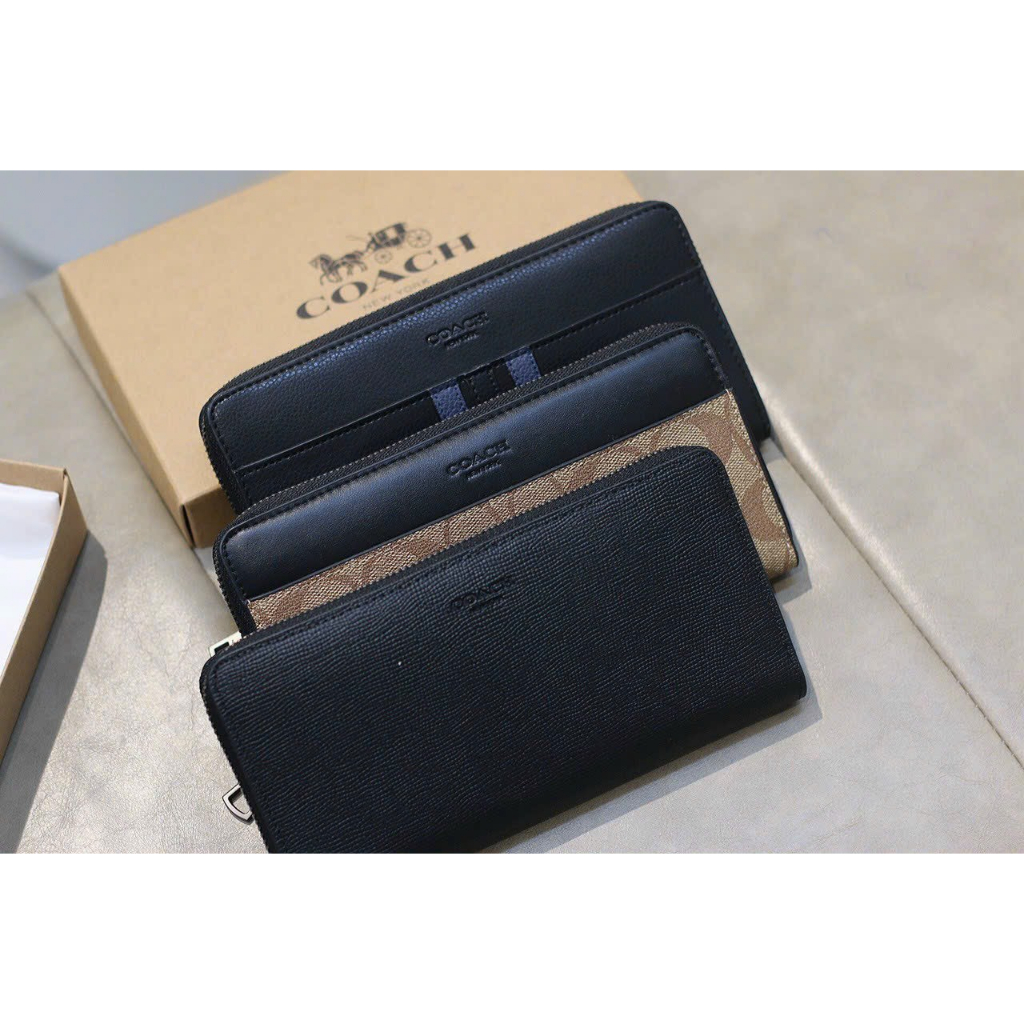 Ví dài Coach da thật hàng xuất dư