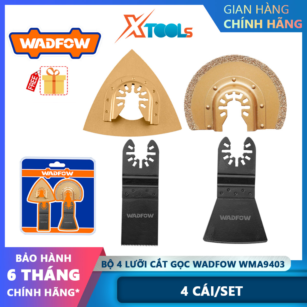 Bộ 4 lưỡi cắt gọc đa năng WADFOW WMA9403 dùng cắt gạch gốm - chính hãng