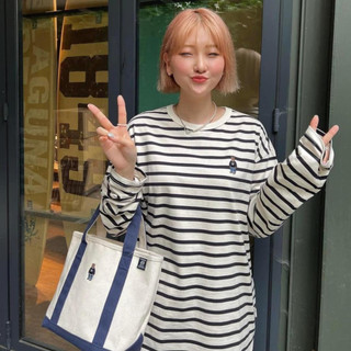 Áo thun dài tay kẻ Steve 100% chất liệu cotton sale 70%