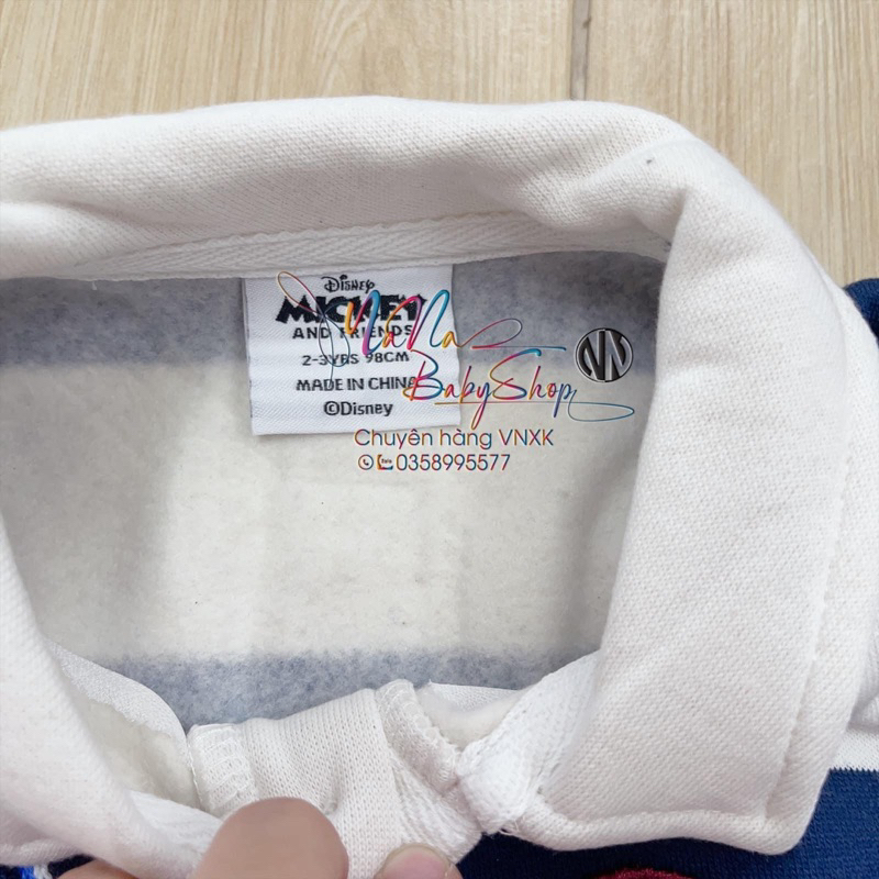 Áo nỉ da cá disney