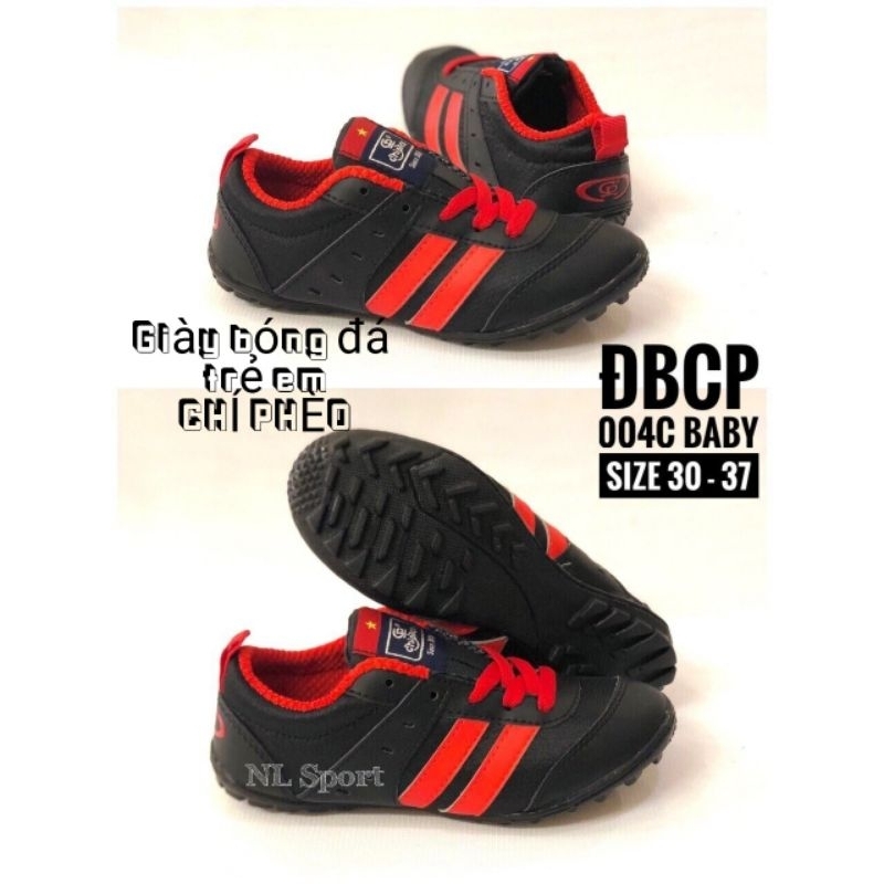 Giày Bóng Đá trẻ em Chí Phèo 004C Đen phối