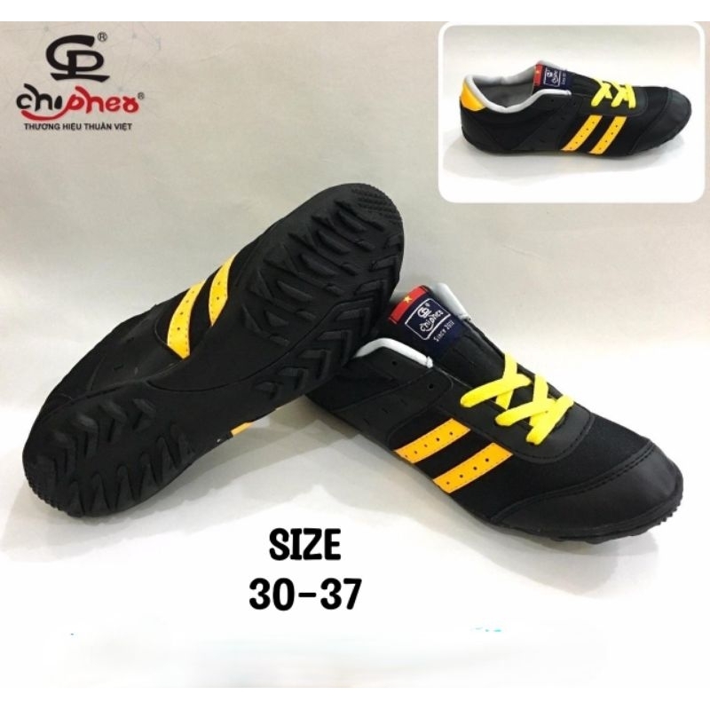 Giày Bóng Đá trẻ em Chí Phèo 004C Đen phối