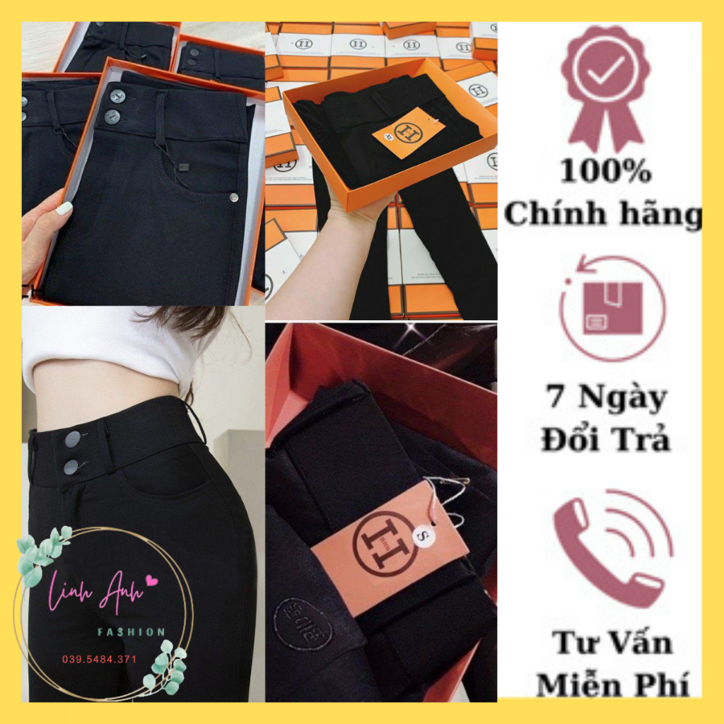 Quần legging nữ cạp cao dài nâng mông có túi cúc khóa kéo Umi ôm body - Quần legging đen nữ dài co giãn gen bụng vải dày
