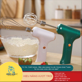 Máy đánh thuốc nhuộm tóc, đánh trứng-bột mỳ-sữa đa năng chạy bằng sạc vô cùng tiện lợi!