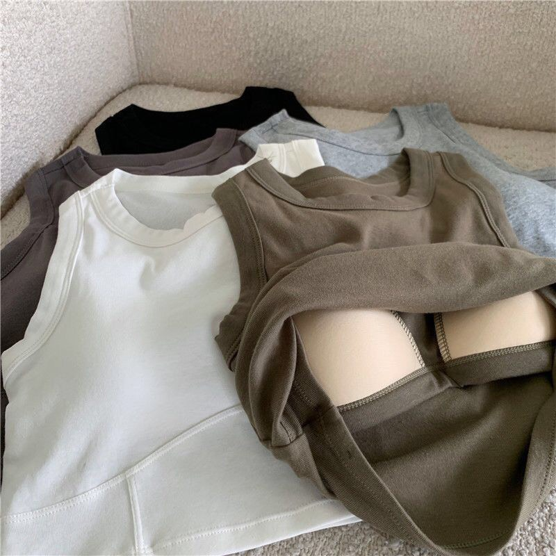 Áo Bra Nữ Thiết Kế Chiết Eo Cổ Tròn Có Mút Ngực Hot Trend 1005