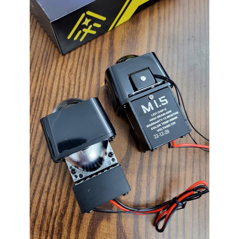 Bi Cầu Led Pha 1.5 inch - 45w Cắt Sáng Chống Chói Lắp Ô tô Xe Máy Bảo Hành 12 Tháng