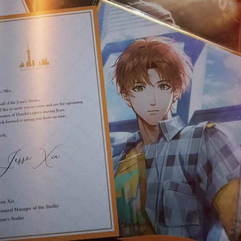 Ảnh Shikishi trưng bày sưu tầm game Quang Dữ Dạ Chi Luyến