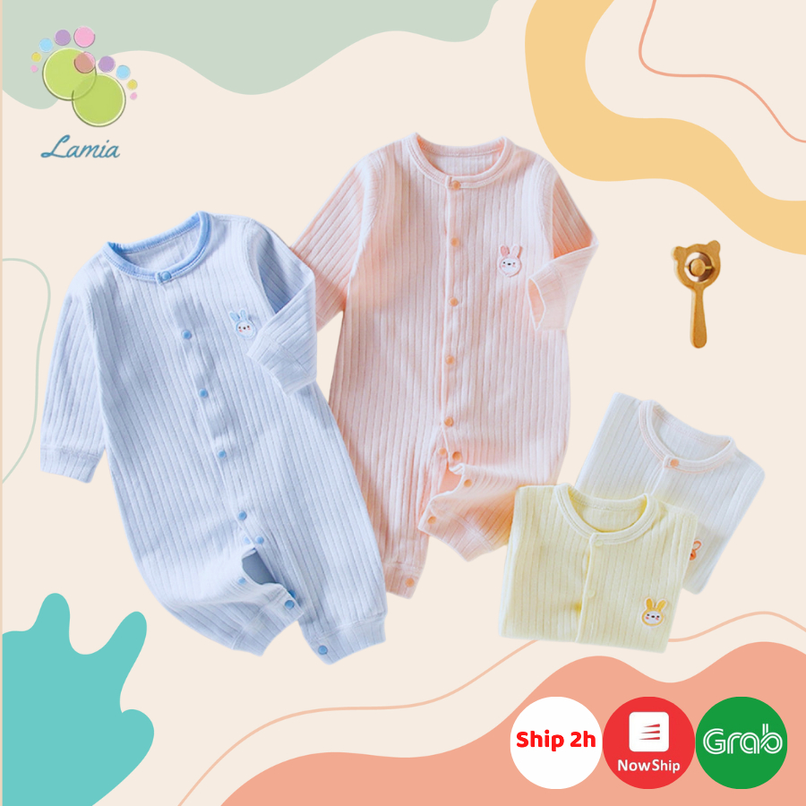 Sleepsuit thu đông, body dài tay cho bé trai bé gái sơ sinh 𝟎𝟕𝐁𝐃𝐃