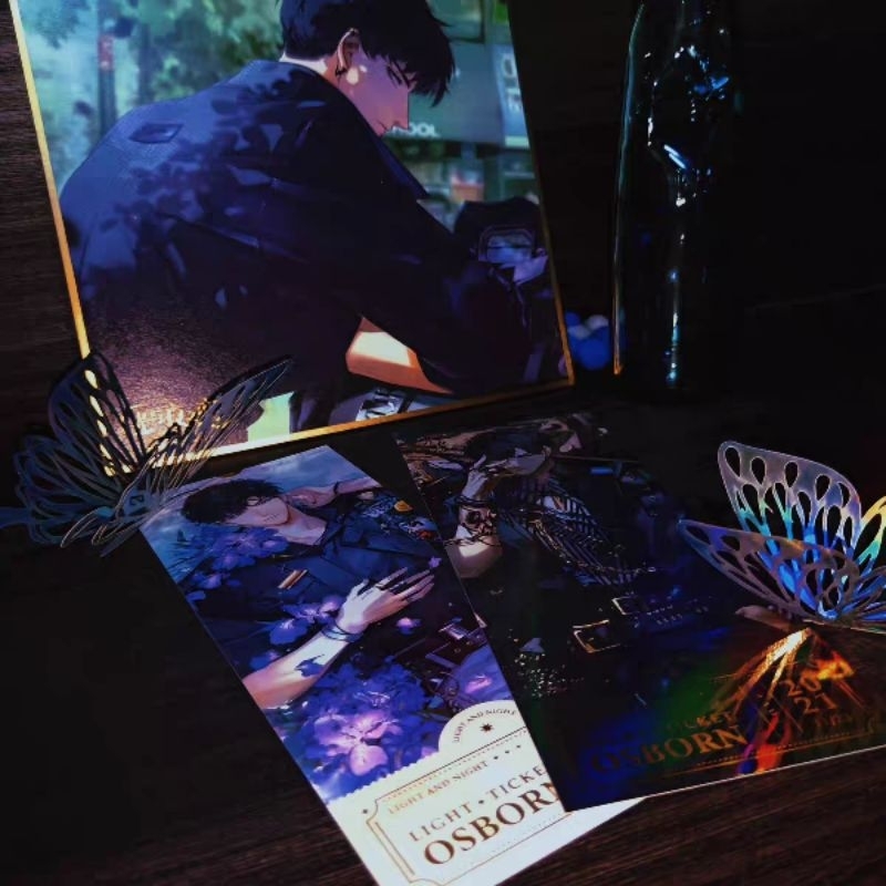 Ảnh Shikishi trưng bày sưu tầm game Quang Dữ Dạ Chi Luyến