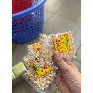 1 gói Ngọc Thuyf -  (gồm 10 gói tép nhỏ) tăm trúc tre nứa tép  Ngọc Thùy