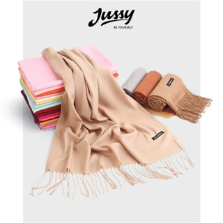 Khăn Quàng Cổ Nữ Jussy Fashion Cao Cấp Chất Len Cashmere Dày Mịn Ấm Áp Nhiều Màu Hot Trend Kích Thước 180x68cm