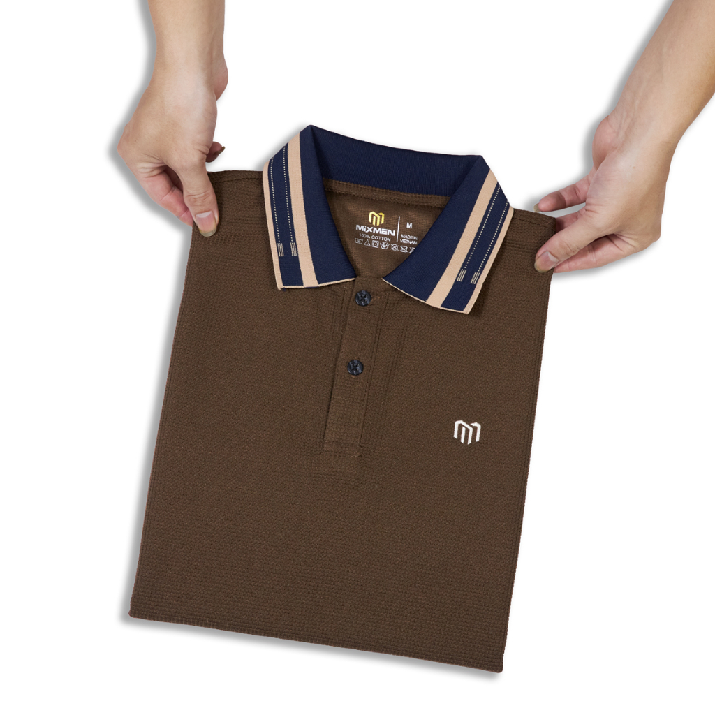 Áo Polo Rubi M-800 Nam MIXMEN Vải Tổ Ong Thiết Kế Cao Cấp Với Dòng Vải Độc Quyền Thoáng Khí, Logo Thêu Tạo Điểm Nhấn