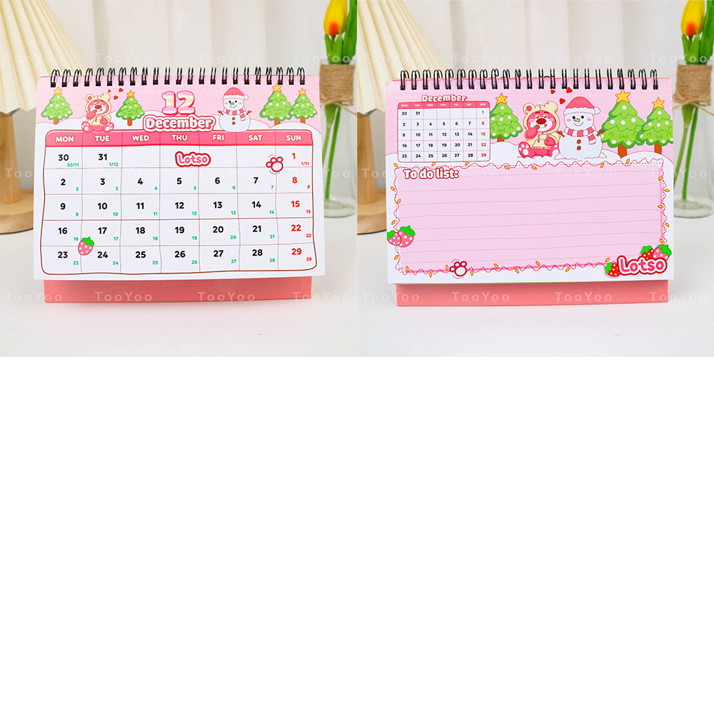 Lịch để bàn 2024 Gấu dâu Lotso dễ thương cute TooYoo BK00315